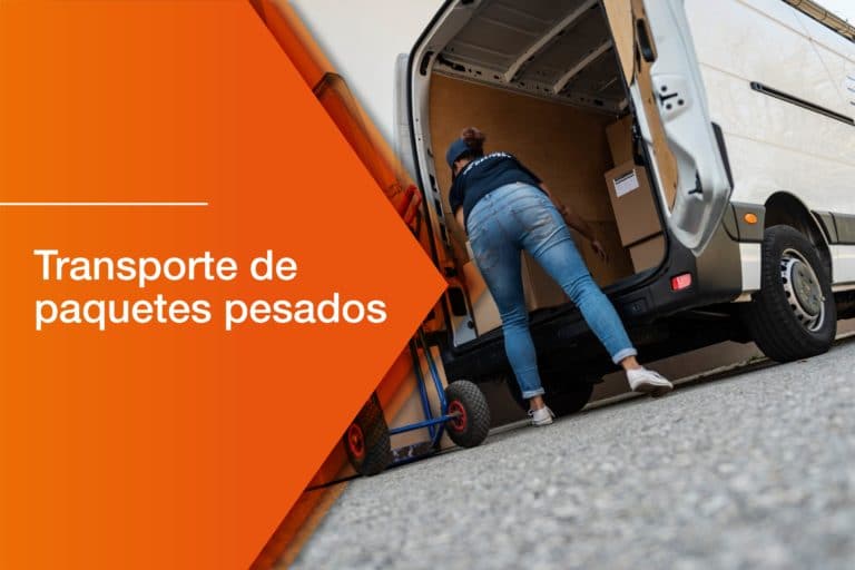 transporte de paquetes pesados